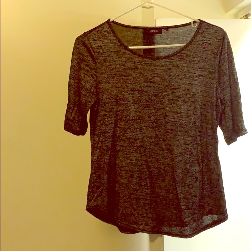 Black and silver top